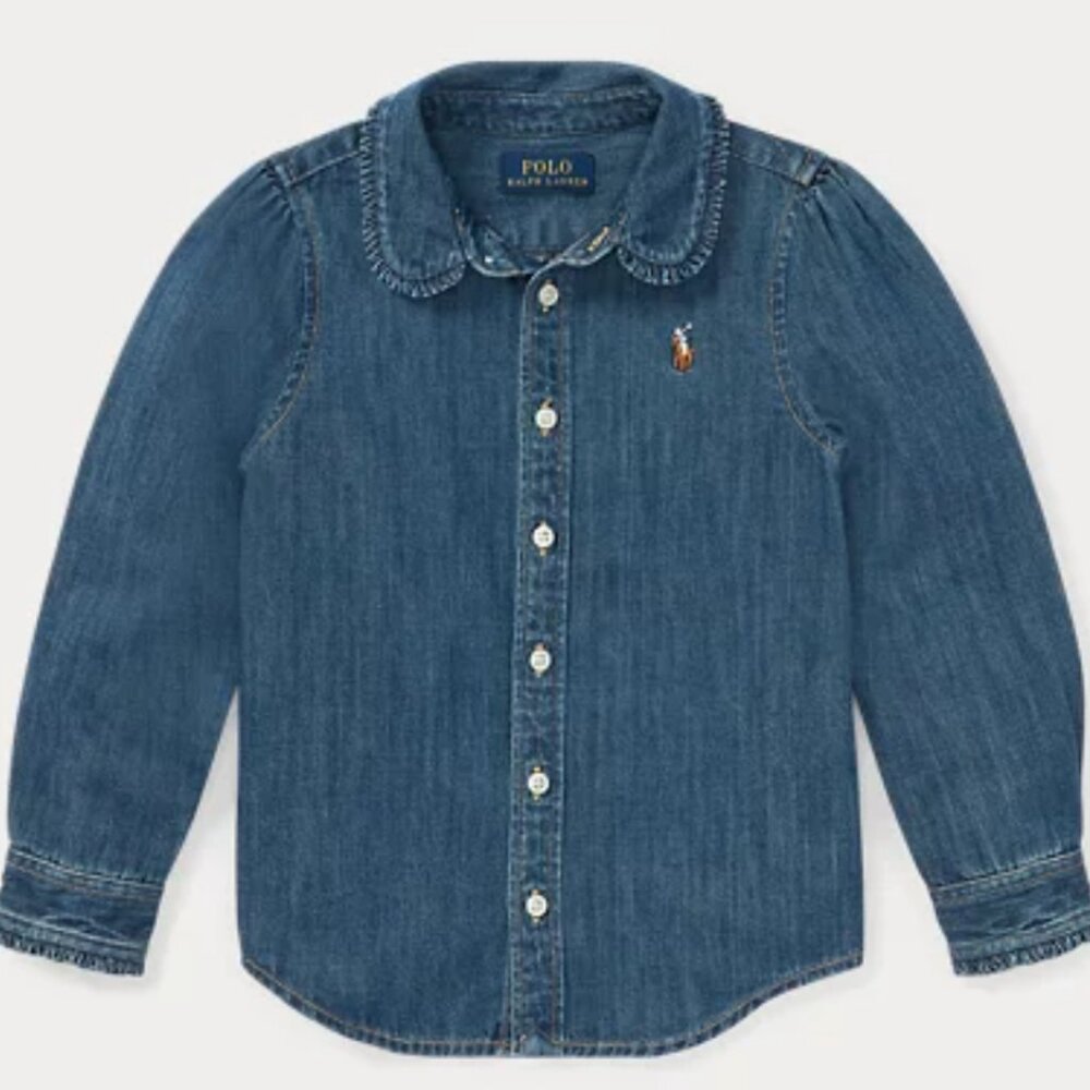 Polo ralph lauren girls denim shirt